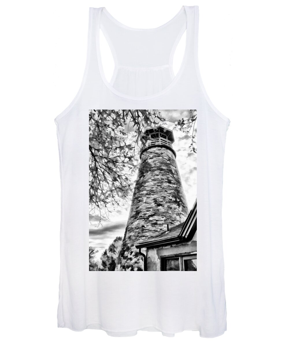 2017 Women's Tank Top featuring the photograph Barcelona Lighthouse by Monroe Payne