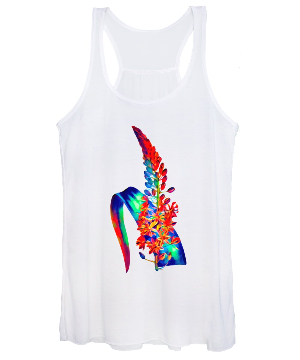 White Women's Tank Top featuring the photograph Bethlehem Colored Leaf by Munir Alawi
