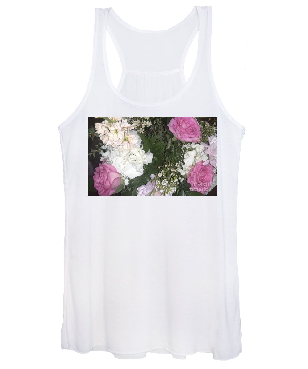 Flowers Women's Tank Top featuring the photograph Birthday flowers by Nancy Graham