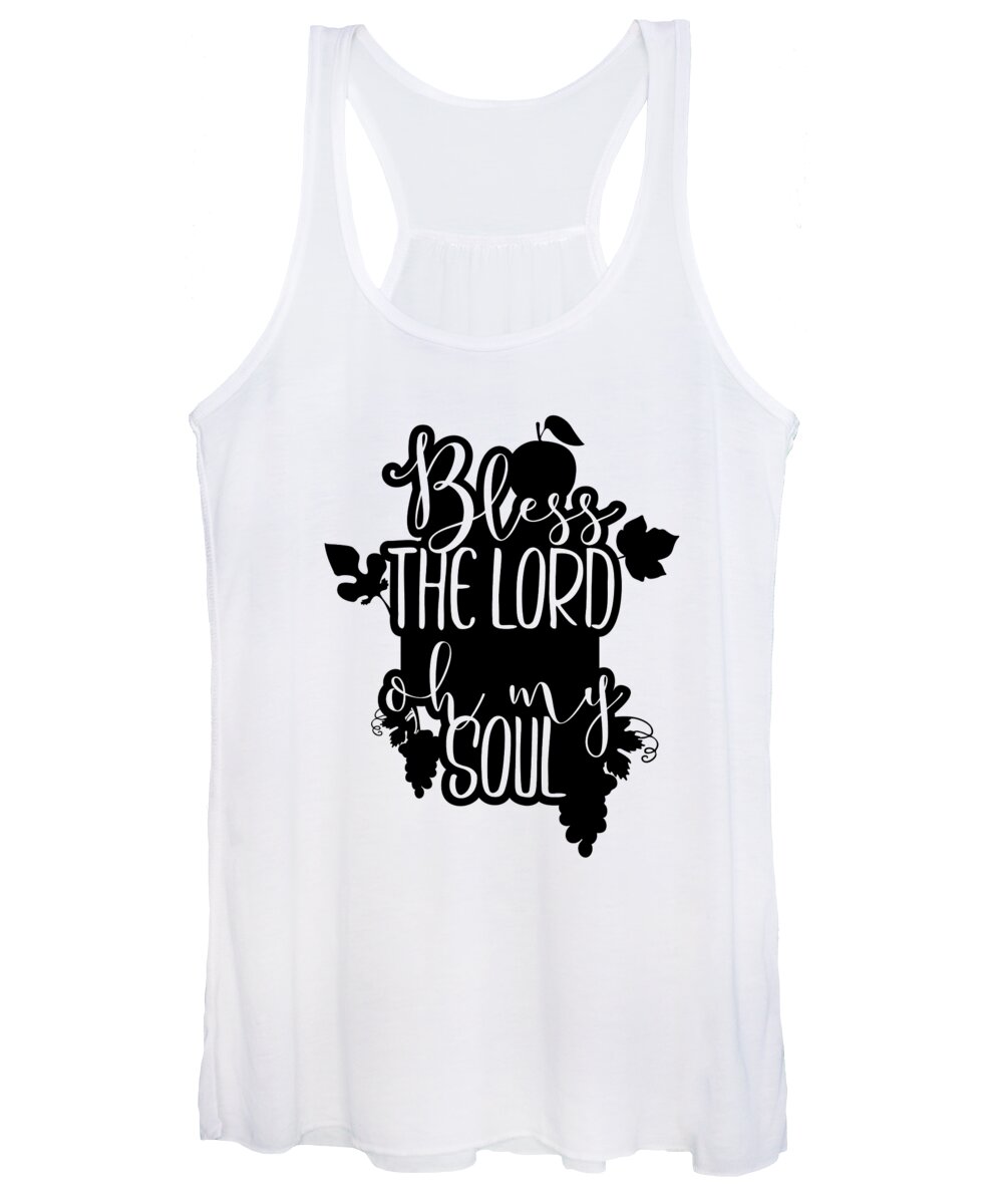 Bless The Lord Oh My Soul Women's Tank Top featuring the digital art Bless The Lord Oh My Soul Thanksgiving by Jacob Zelazny