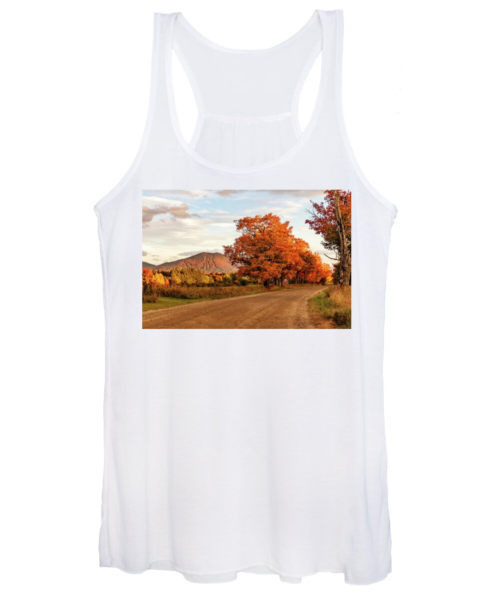 Bvt Women's Tank Top featuring the photograph Burke Mountain From Sugarhouse Road by John Rowe