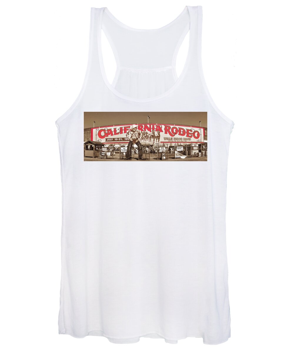 Entrance Women's Tank Top featuring the photograph California Rodeo Salinas, California by Don Schimmel