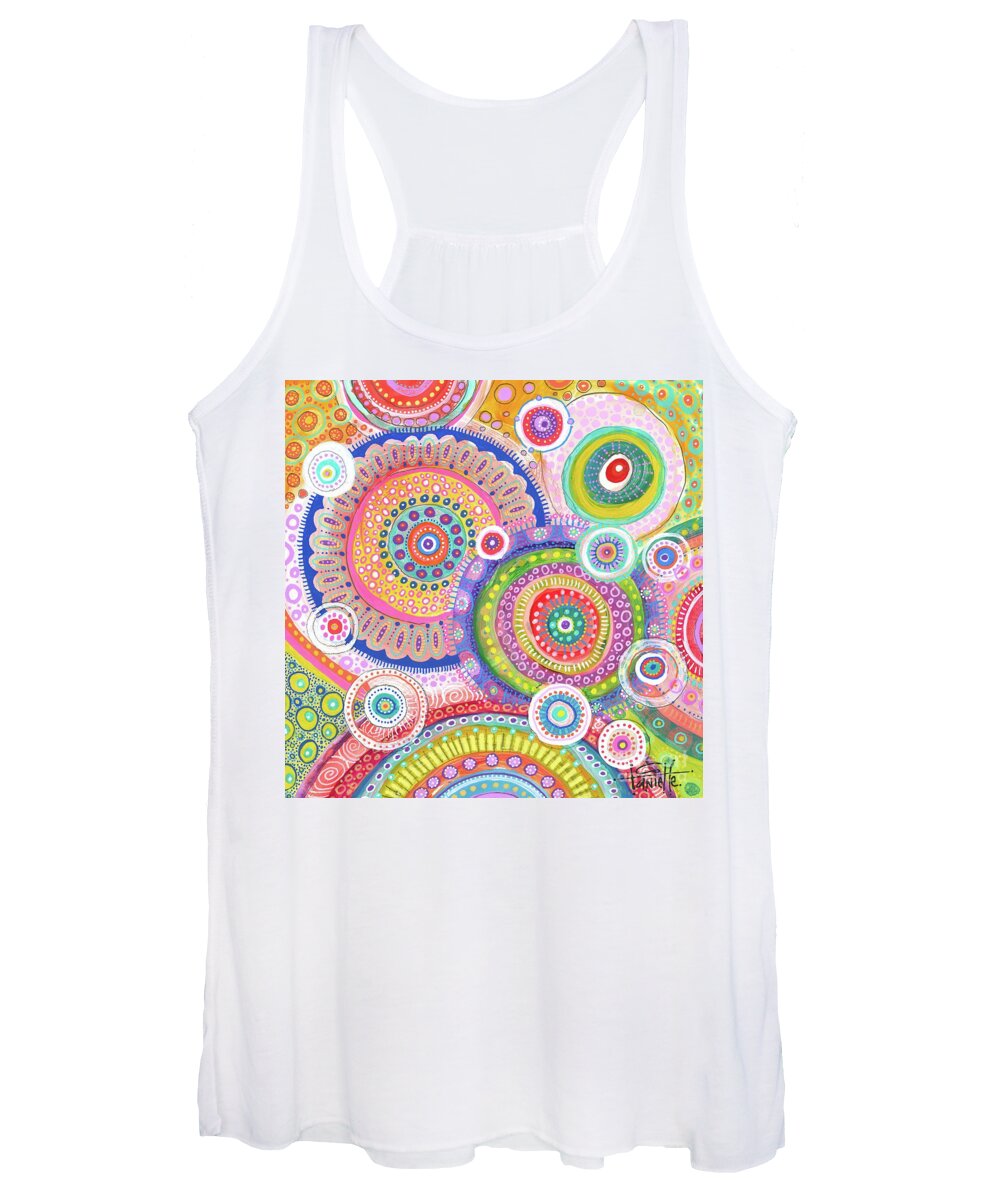 Candy Land Women's Tank Top featuring the painting Candy Land by Tanielle Childers