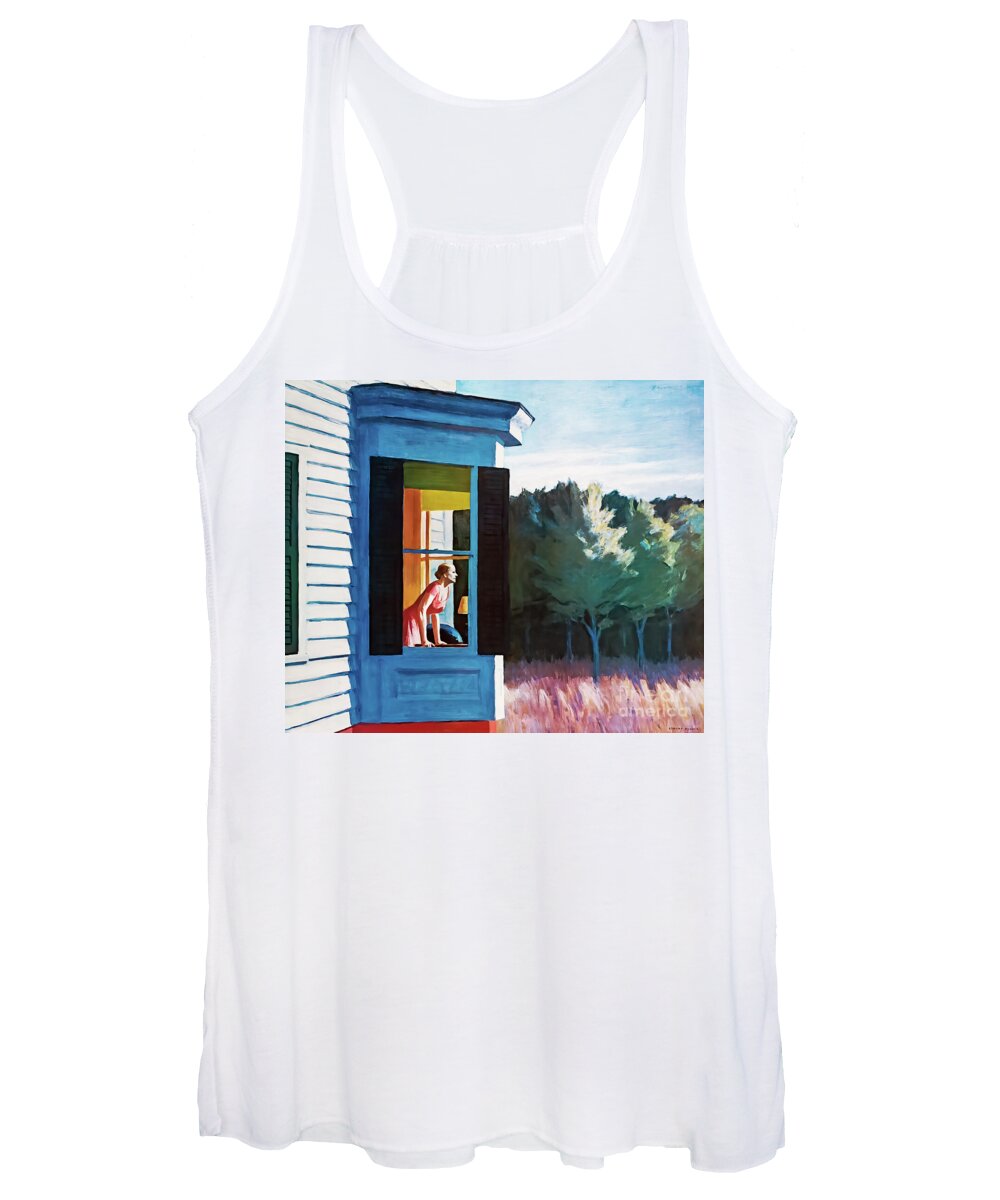 Cape Women's Tank Top featuring the painting Cape Cod Morning 1950 by Edward Hopper