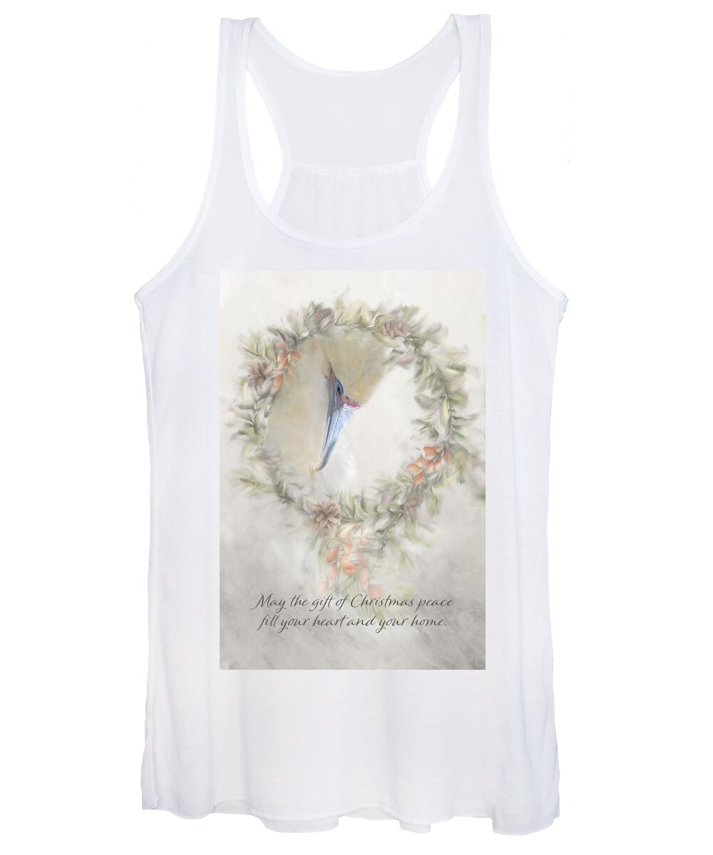 Photography Women's Tank Top featuring the digital art Christmas Peace by Terry Davis