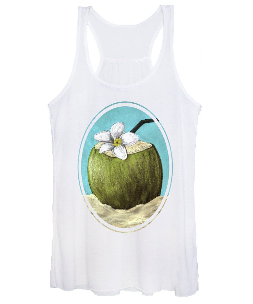 Coconut Women's Tank Top featuring the painting Coco Loco by Anastasiya Malakhova