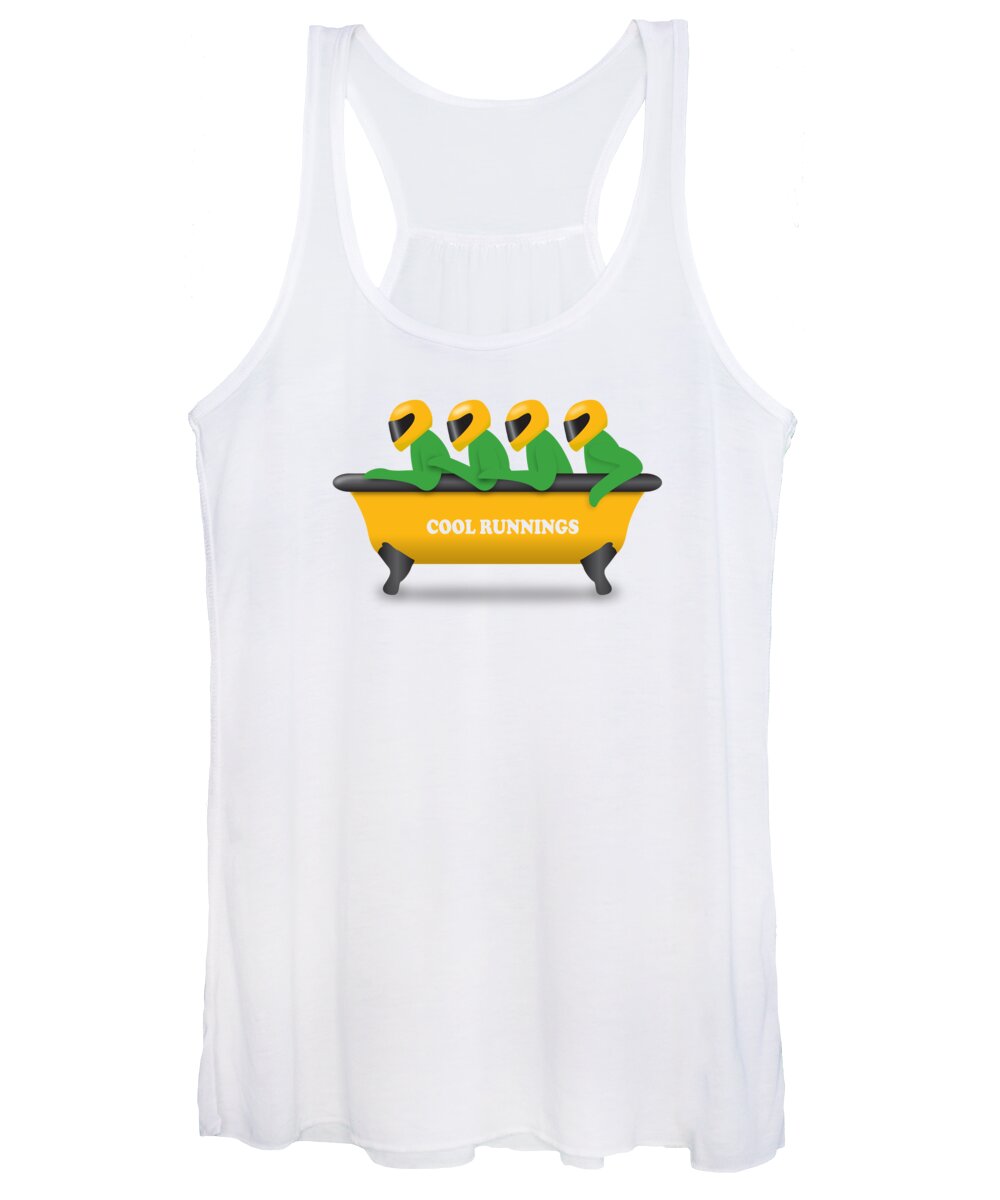 Cool Runnings Women's Tank Top featuring the digital art Cool Runnings - Alternative Movie Poster by Movie Poster Boy