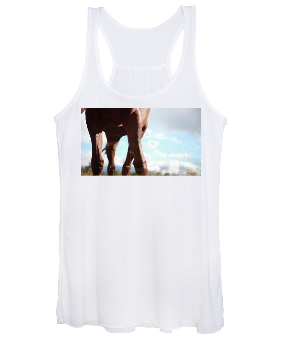 Autumn Women's Tank Top featuring the photograph Copper Legs by Listen To Your Horse
