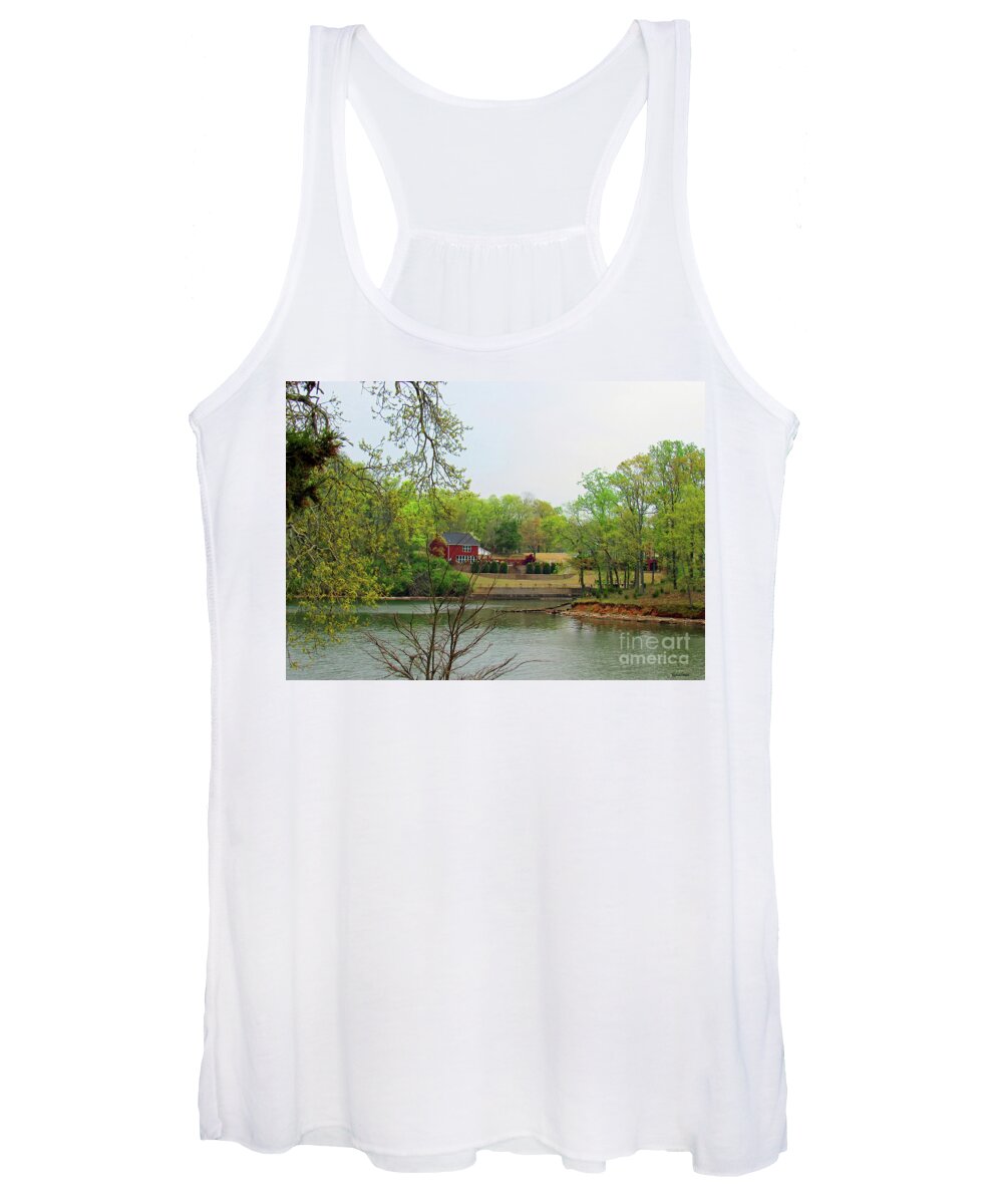 Prints Of The Tennessee River Women's Tank Top featuring the photograph Country Living on the Tennessee River by Roberta Byram