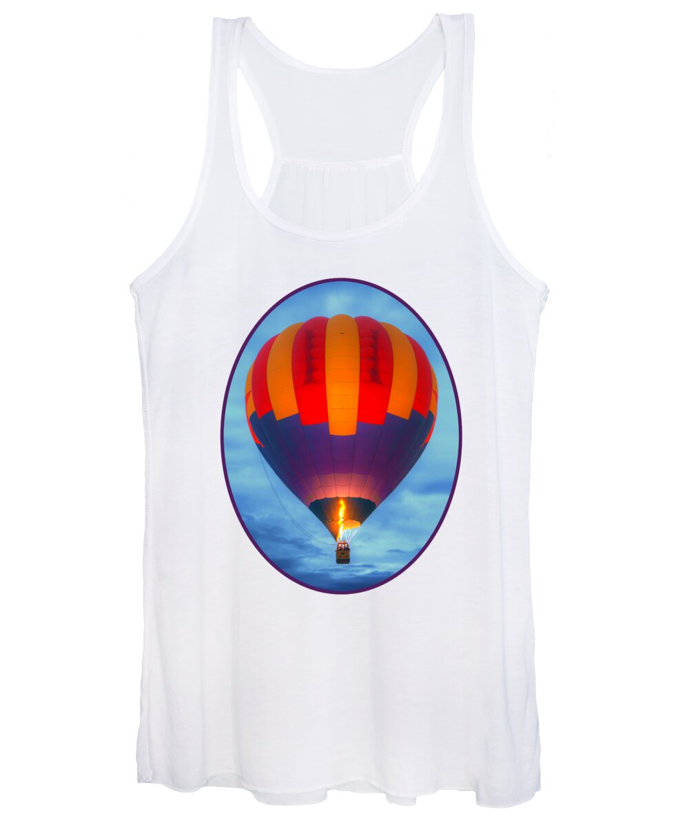 Ascension Women's Tank Top featuring the photograph Dawn Ascension - Hot Air Balloon by Nikolyn McDonald