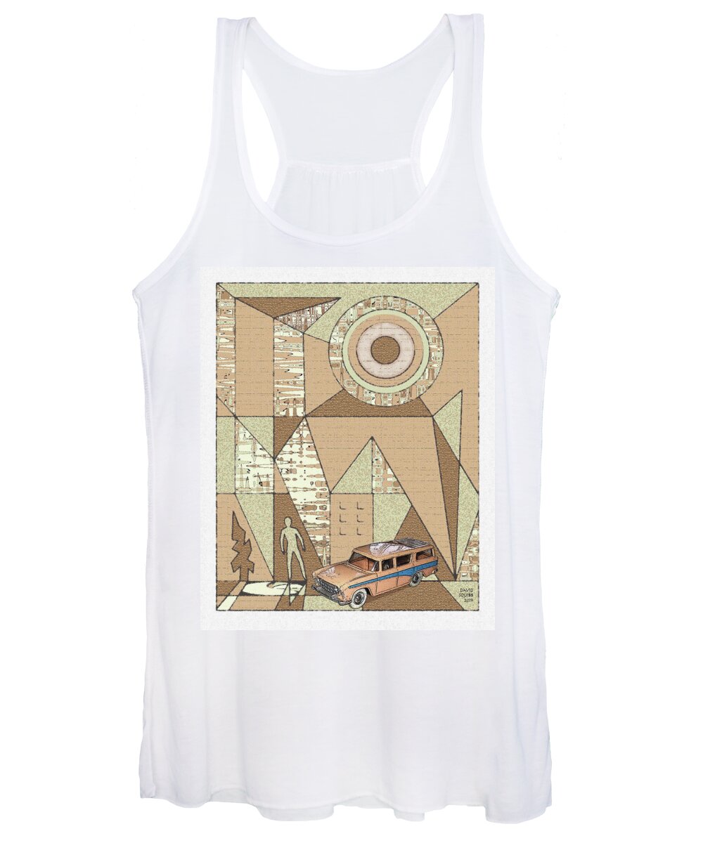 Dinky Toys Women's Tank Top featuring the digital art Dinky Toys / Rambler by David Squibb