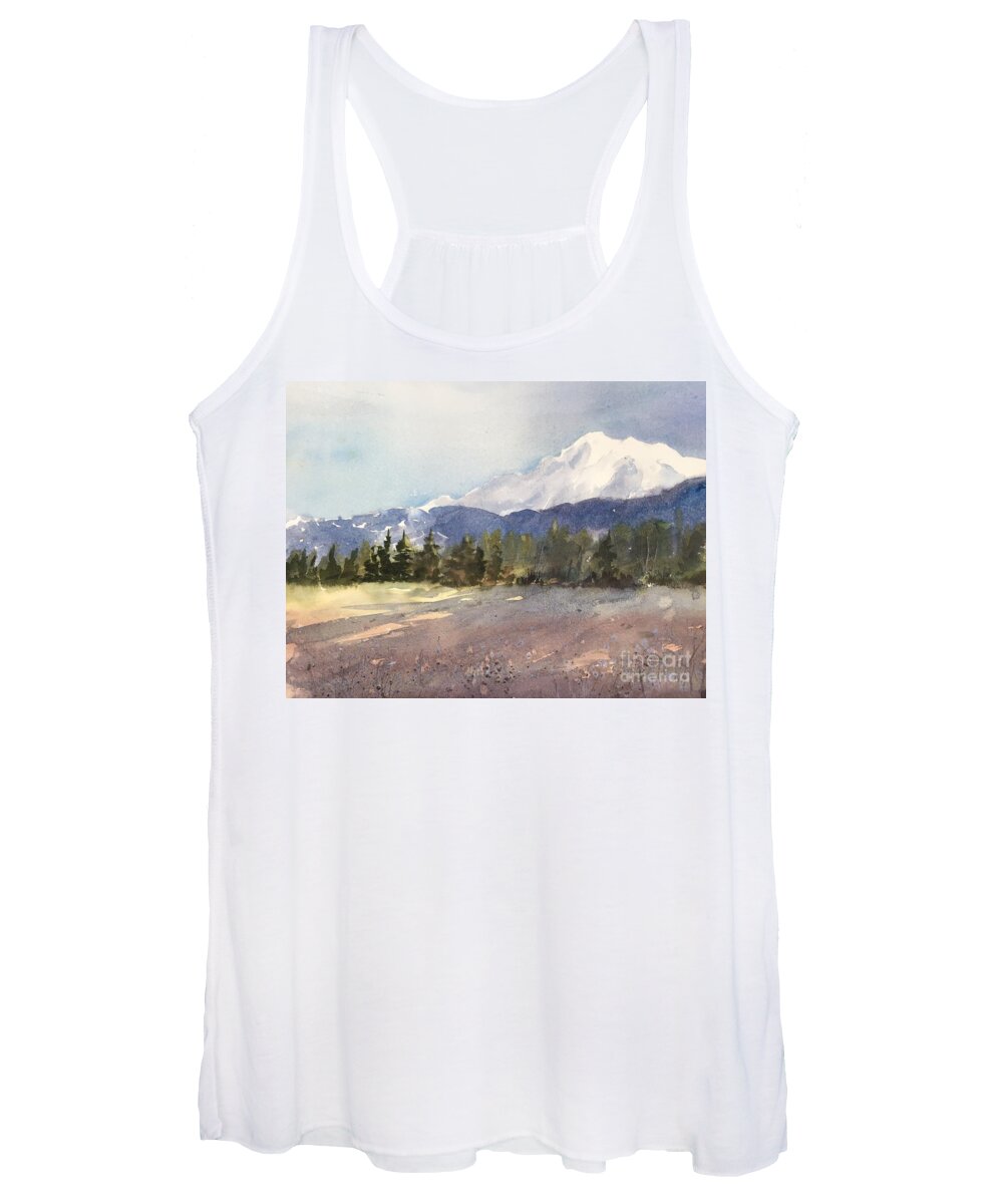 Early Morning Light Women's Tank Top featuring the painting Early Light by Watercolor Meditations