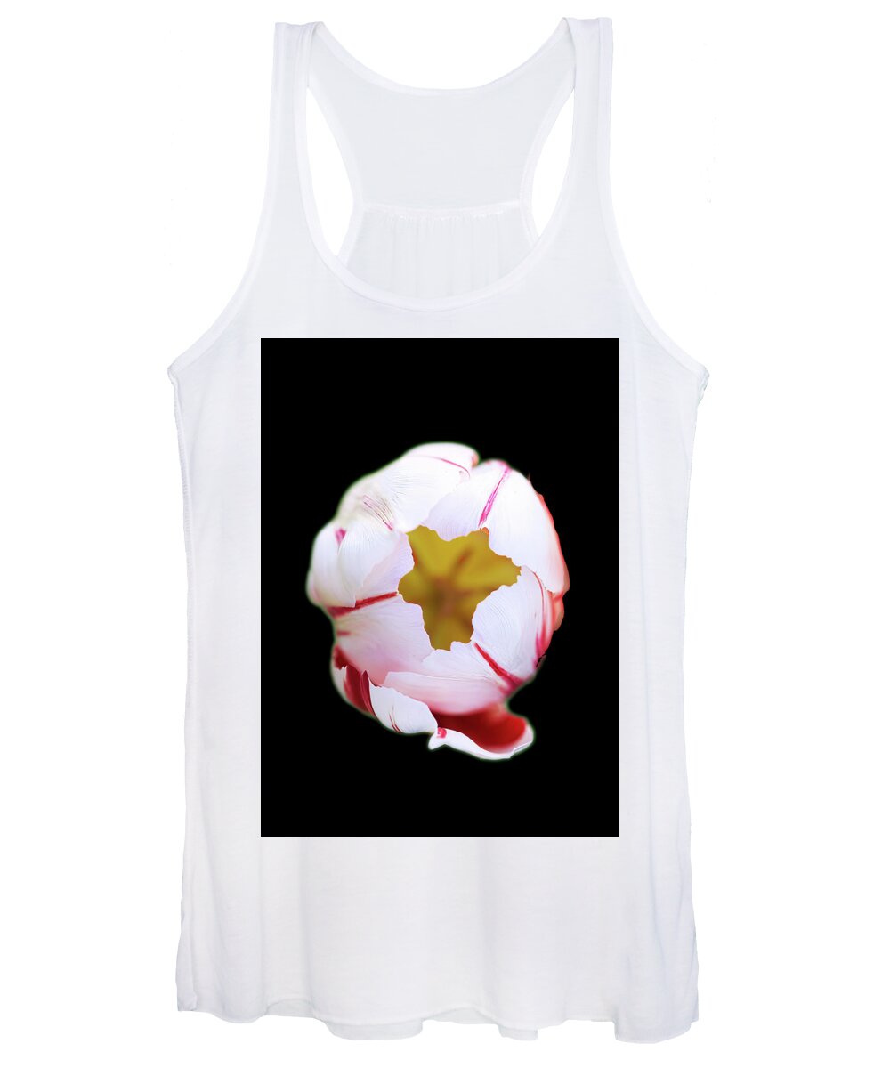 Close-up Tulip Women's Tank Top featuring the photograph F1.8 by Jim Signorelli