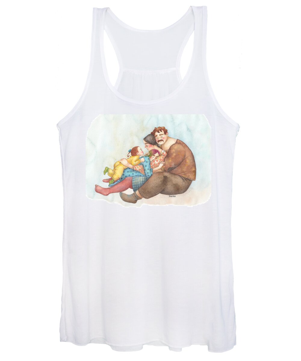 Soosh Women's Tank Top featuring the drawing Family by Soosh