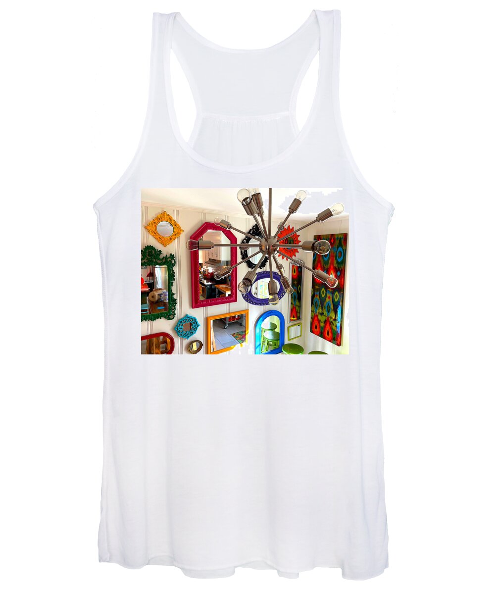 Mirror Women's Tank Top featuring the photograph Happily Artsplosive by Lee Darnell