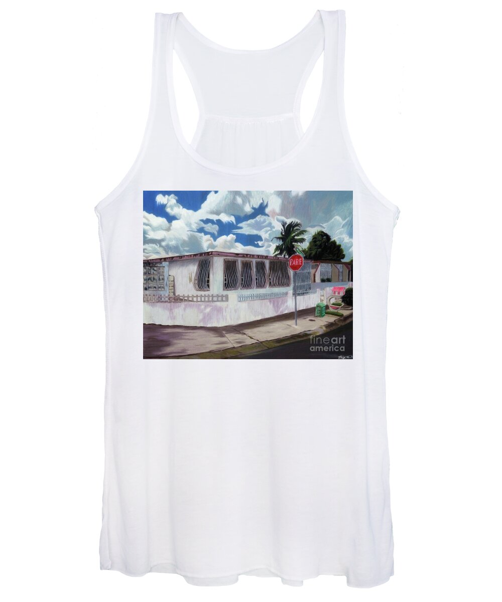House Women's Tank Top featuring the drawing Home by Philippe Thomas