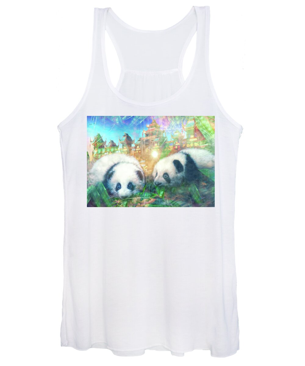 Bamboo Forest Women's Tank Top featuring the digital art Home Sweet Home by Claudia McKinney