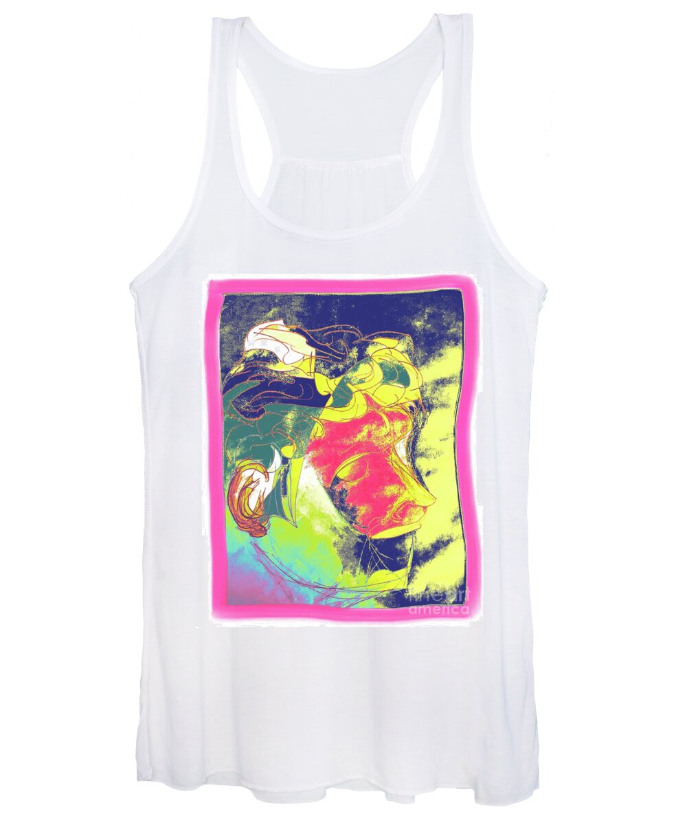 Homme Women's Tank Top featuring the digital art Homme by Aisha Isabelle
