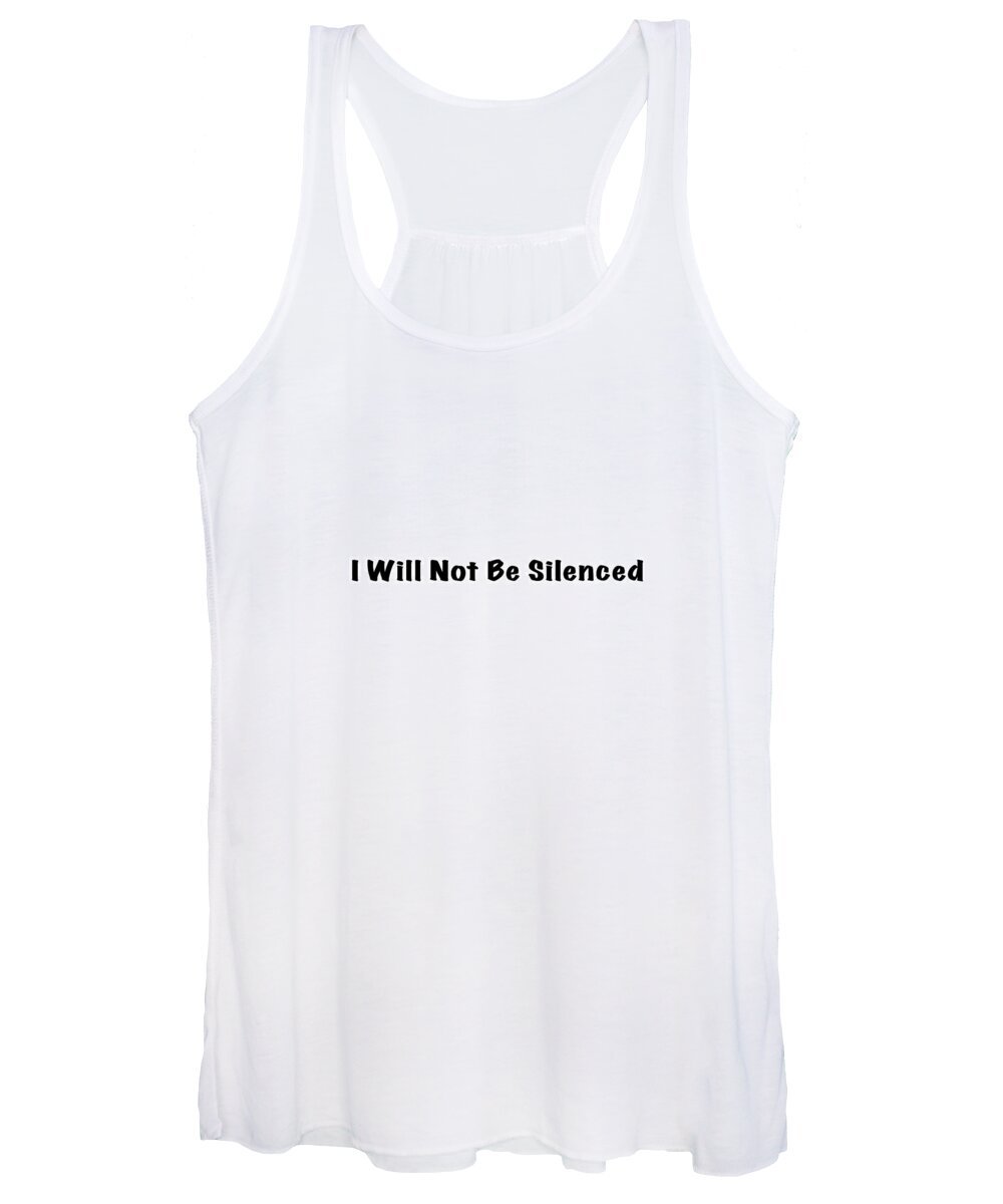 Face Mask Women's Tank Top featuring the photograph I will Not Be Silenced Face Mask by Mark Stout