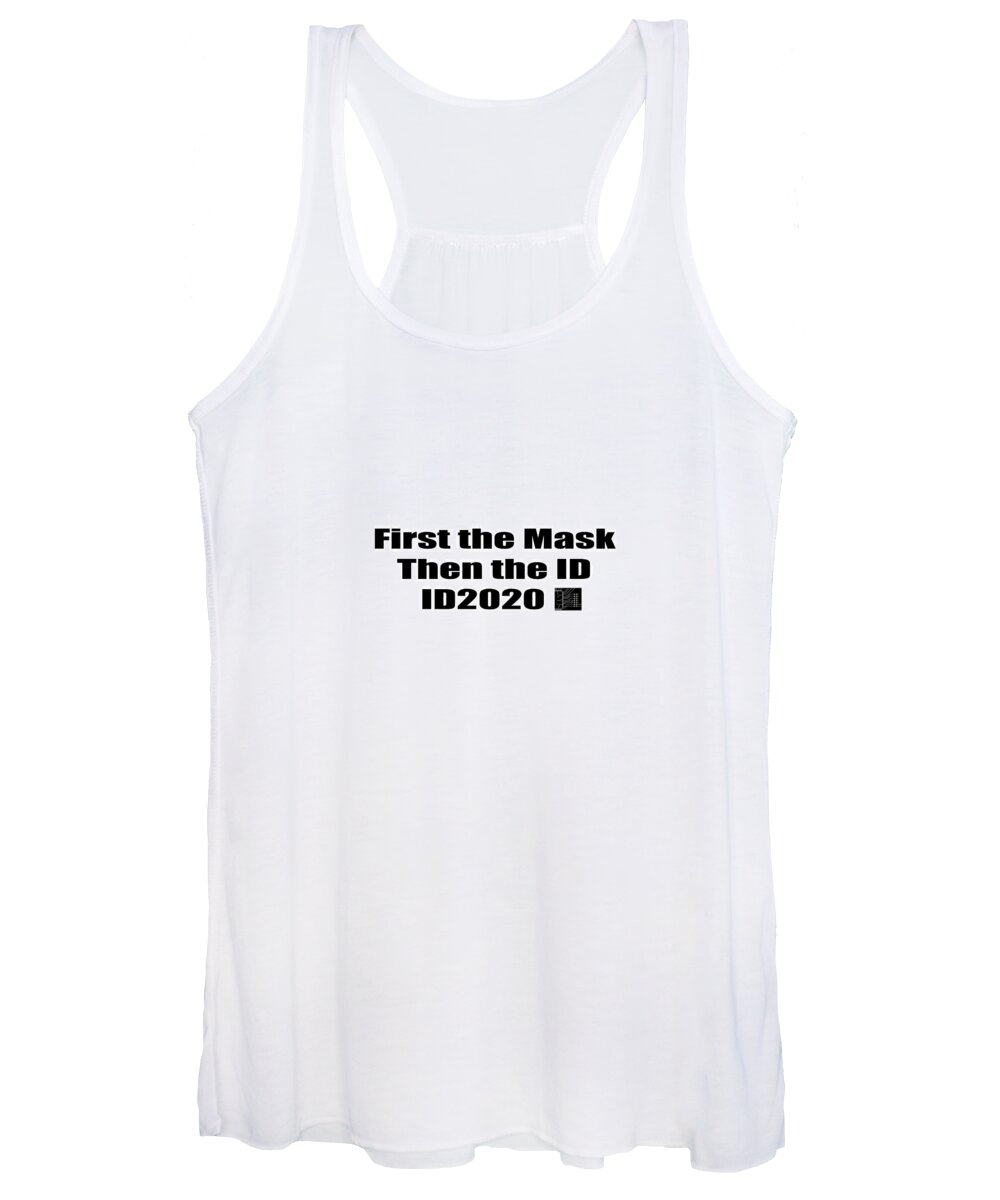 Id 2020 Women's Tank Top featuring the photograph ID 2020 Face Mask by Mark Stout