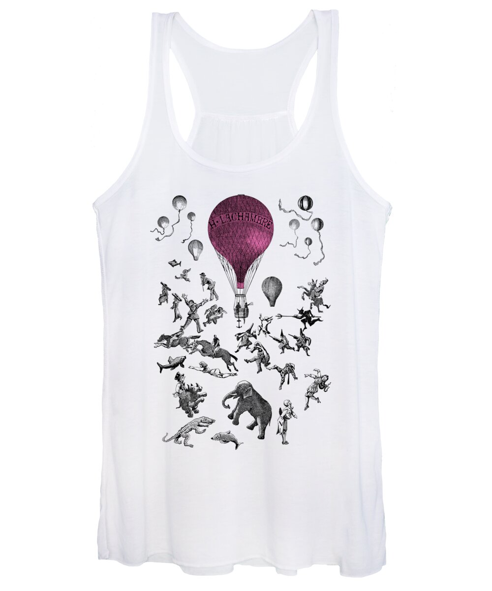 Animals Women's Tank Top featuring the digital art In Dreams by Madame Memento