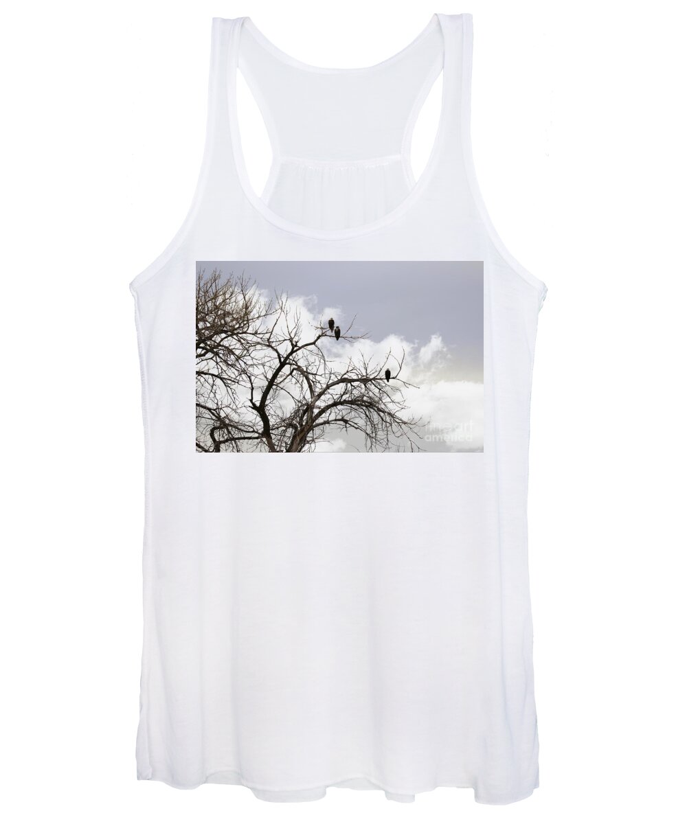 Eagles Women's Tank Top featuring the photograph In the Clouds by Veronica Batterson