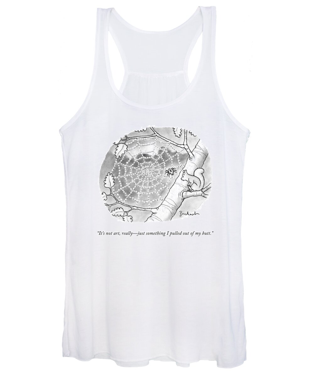 it's Not Art Women's Tank Top featuring the drawing It's Not Art by David Borchart
