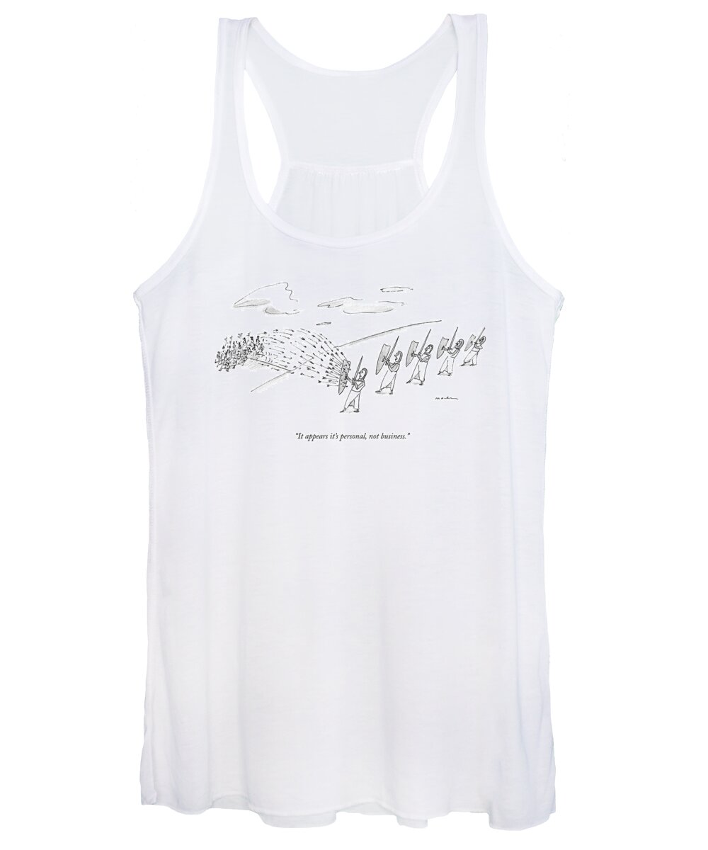 It Appears It's Personal Women's Tank Top featuring the drawing It's Personal by Michael Maslin