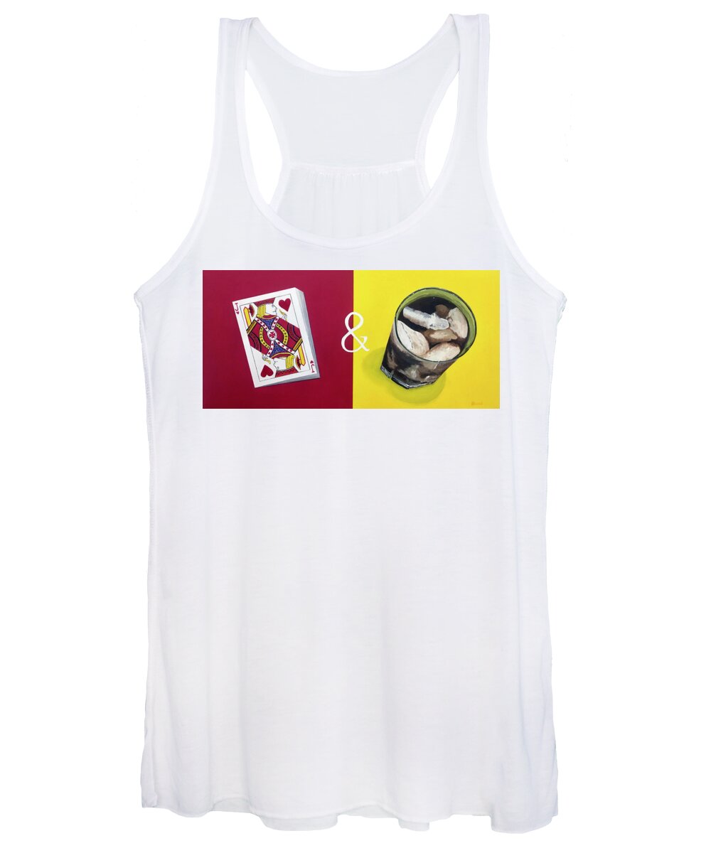 Pop Art Women's Tank Top featuring the painting Jack and Coke by Thomas Blood