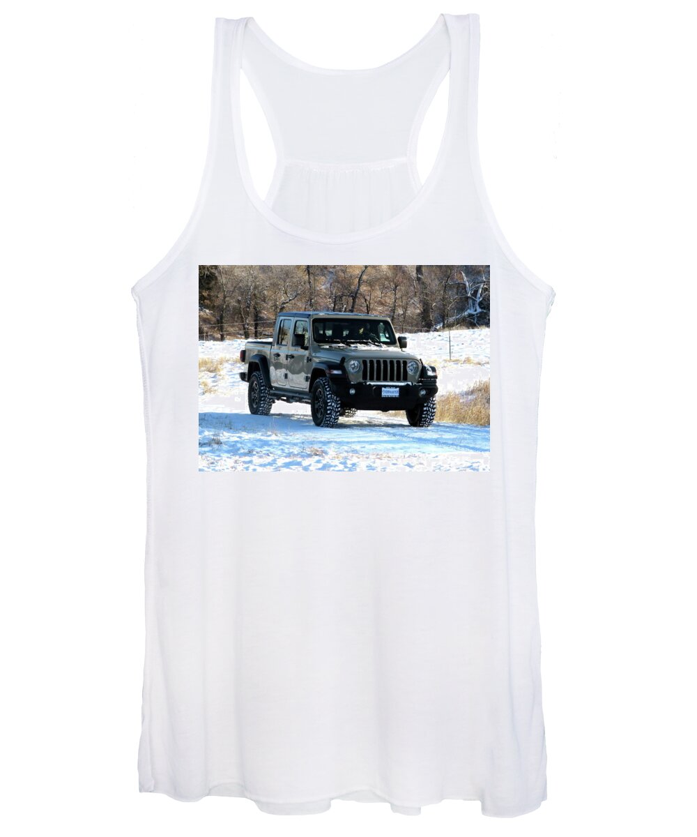 Jeep Gladiator Women's Tank Top featuring the photograph Jeep Gladiator by Katie Keenan