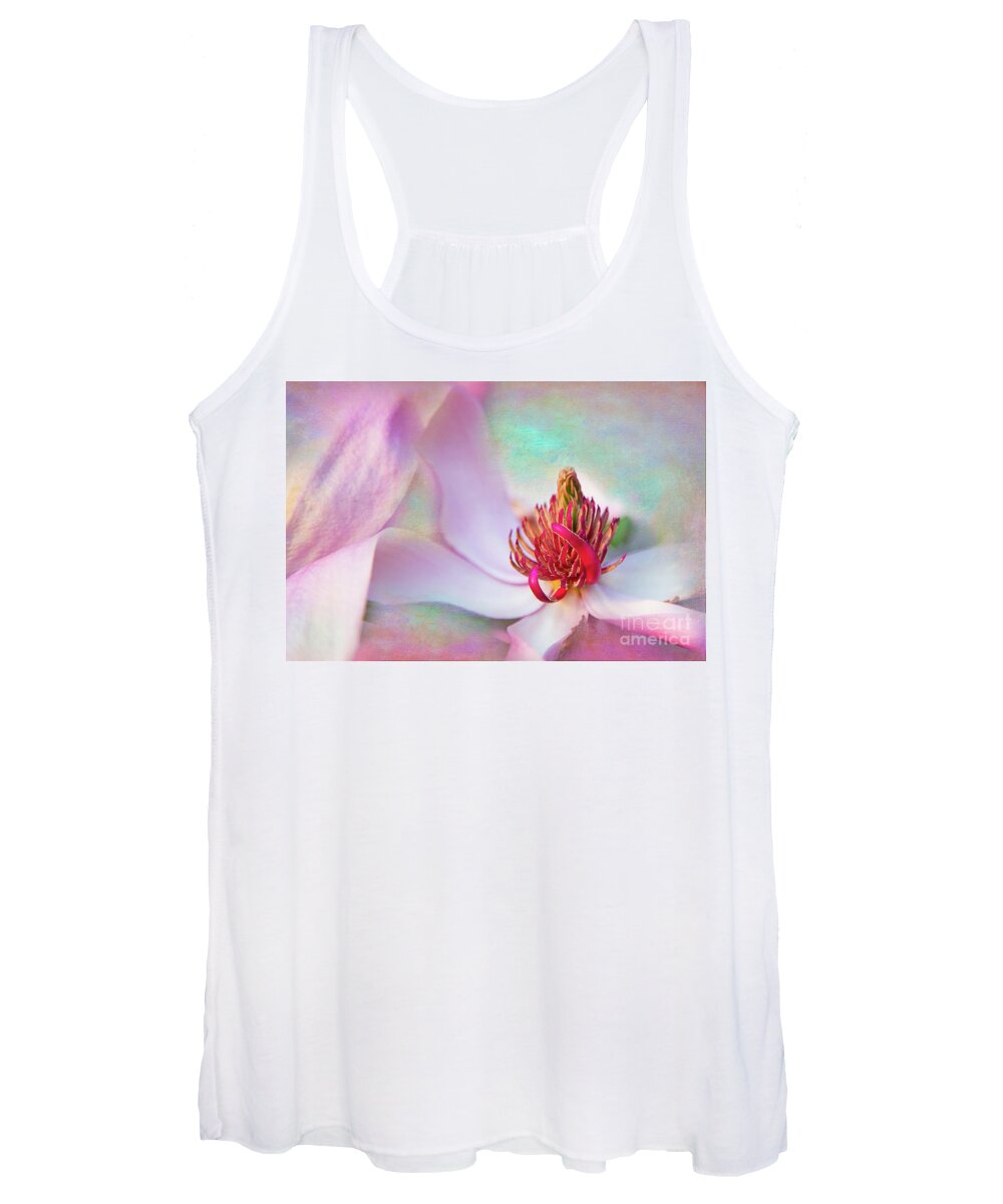 Flowers Women's Tank Top featuring the photograph Magnolia Susan by Marilyn Cornwell