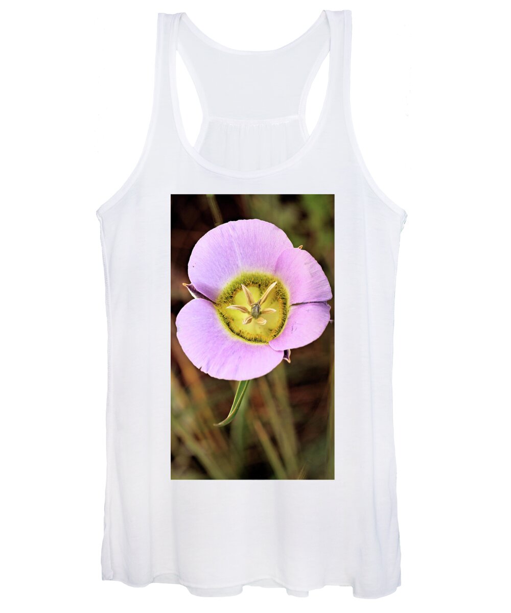 Flower Women's Tank Top featuring the photograph Mariposa Lily by Bob Falcone