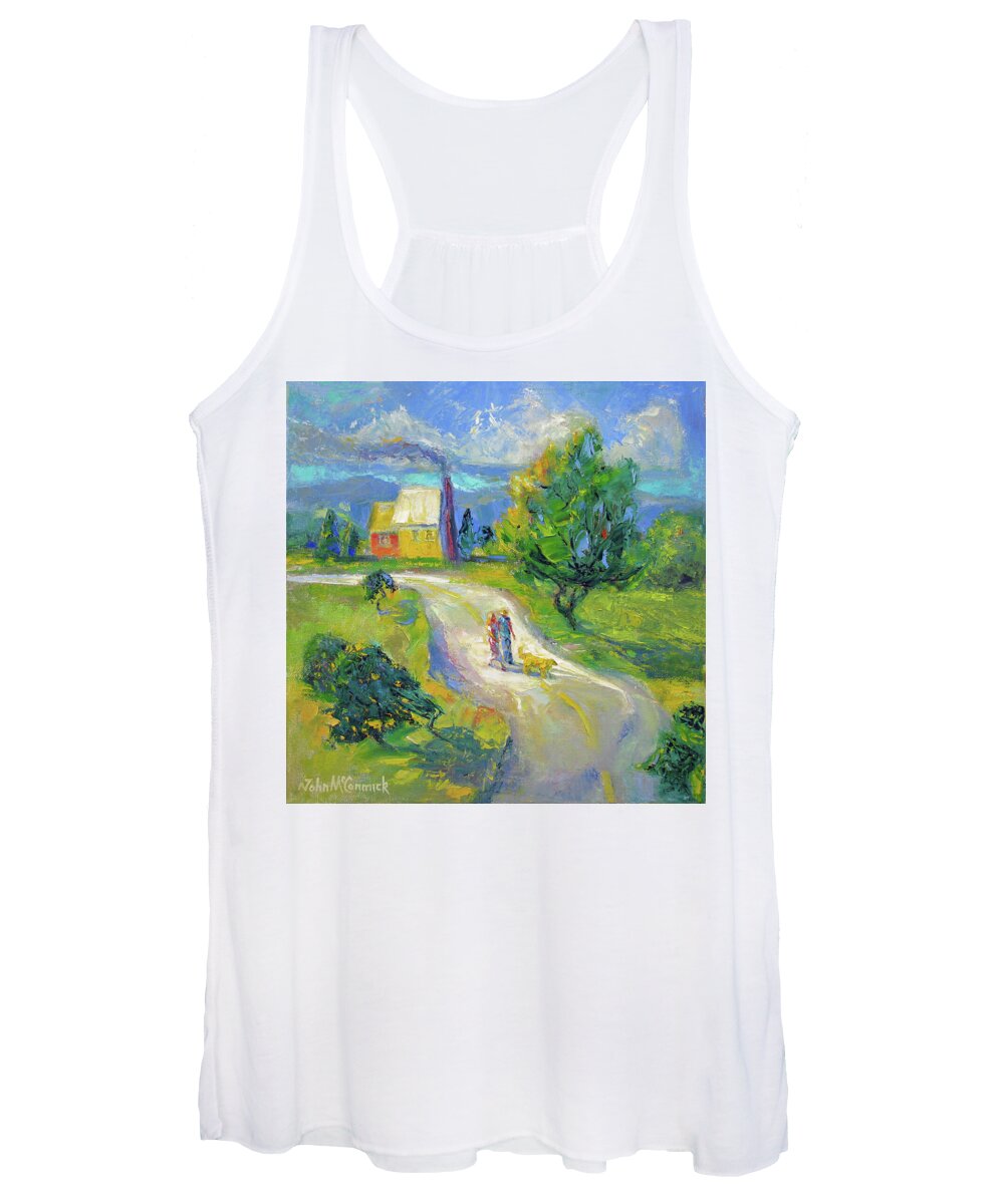 House Women's Tank Top featuring the painting Mindscape 13 by John McCormick