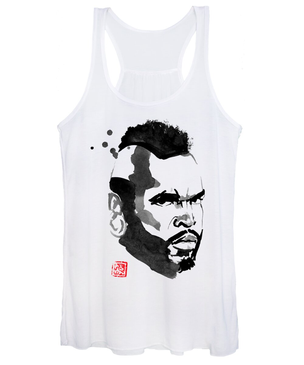 Mister T Women's Tank Top featuring the drawing Mr T by Pechane Sumie