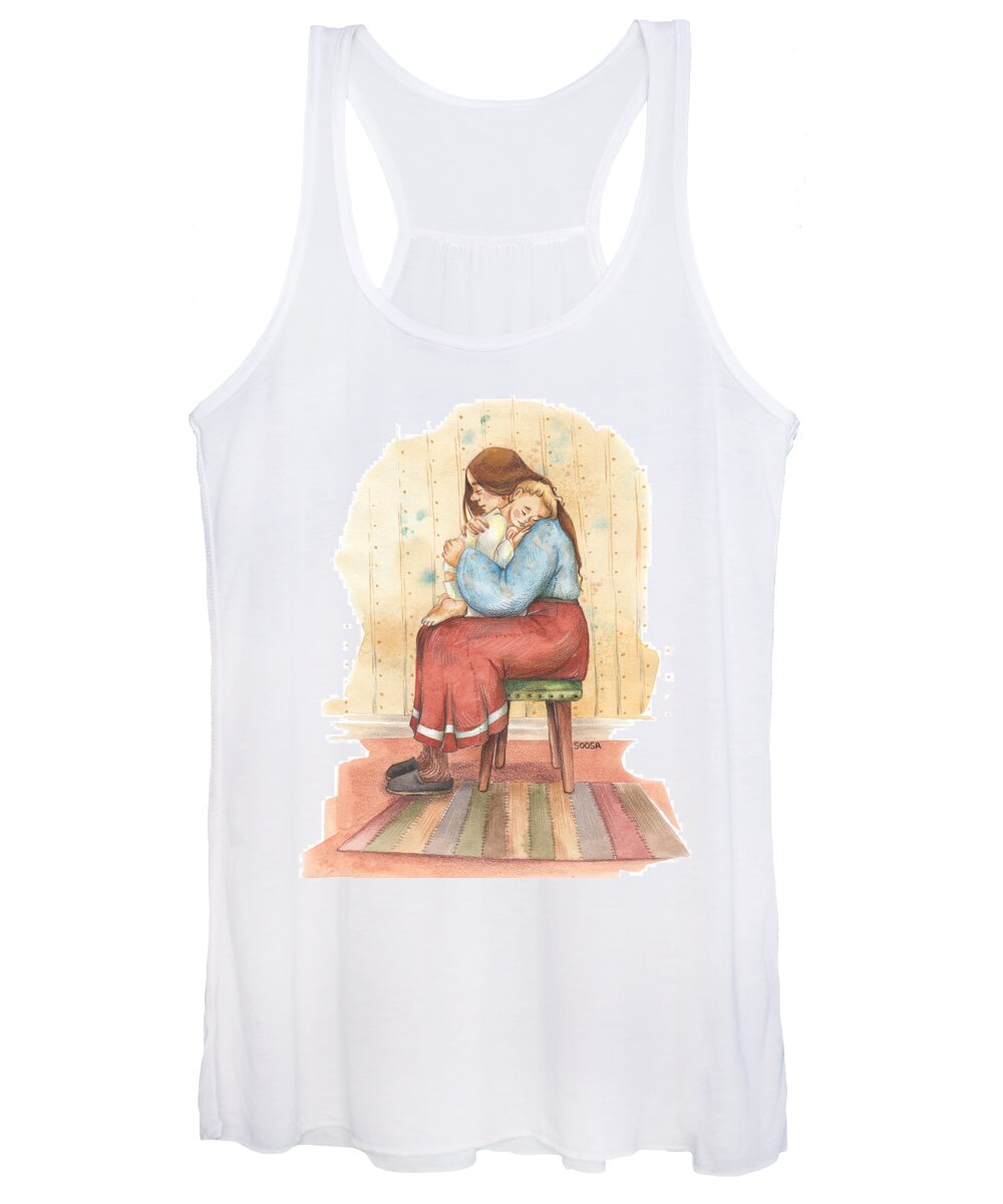 Soosh Women's Tank Top featuring the drawing My boy by Soosh