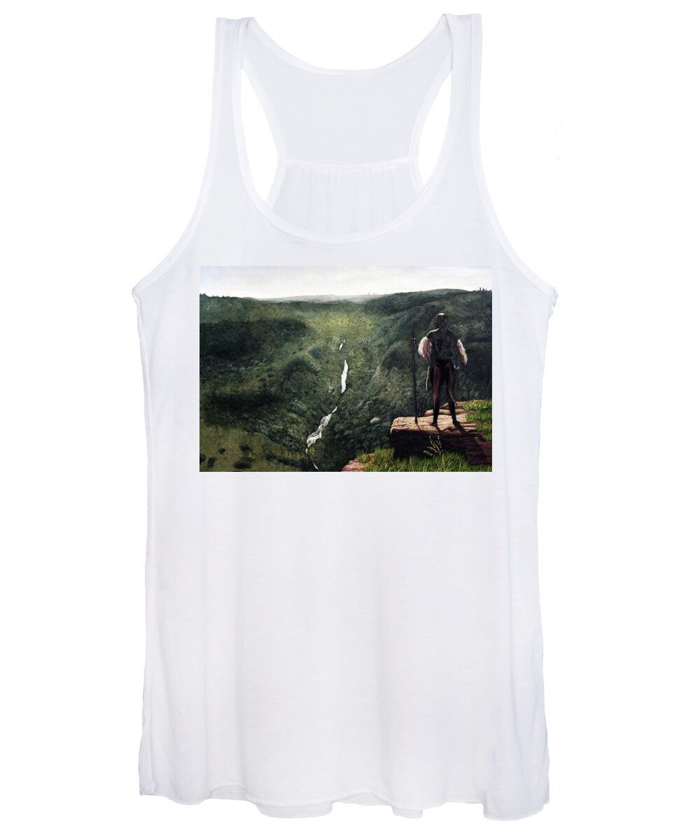 African Art Women's Tank Top featuring the painting My Kingdom by Ronnie Moyo