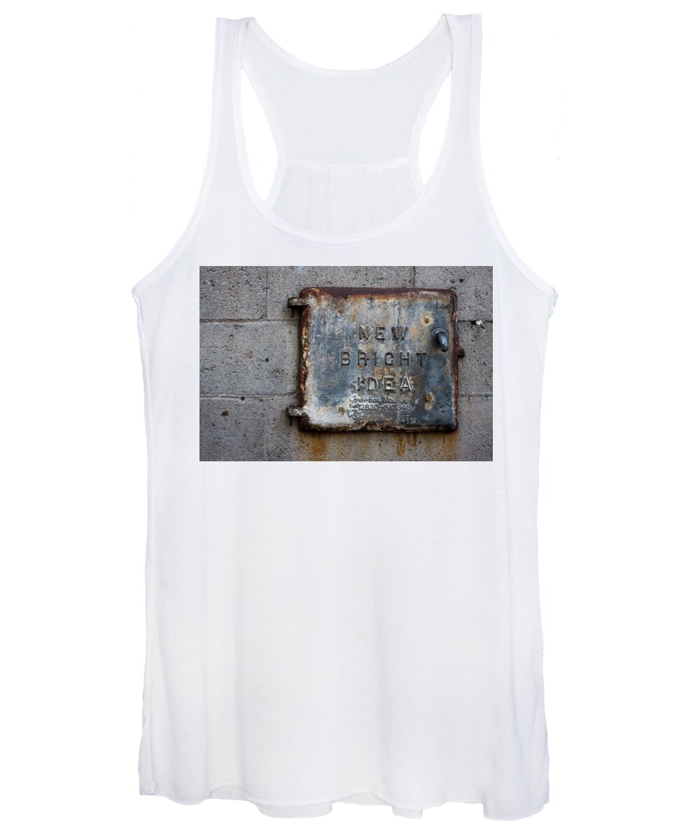 Old Montreal Women's Tank Top featuring the photograph New, Bright, Idea by Jim Whitley