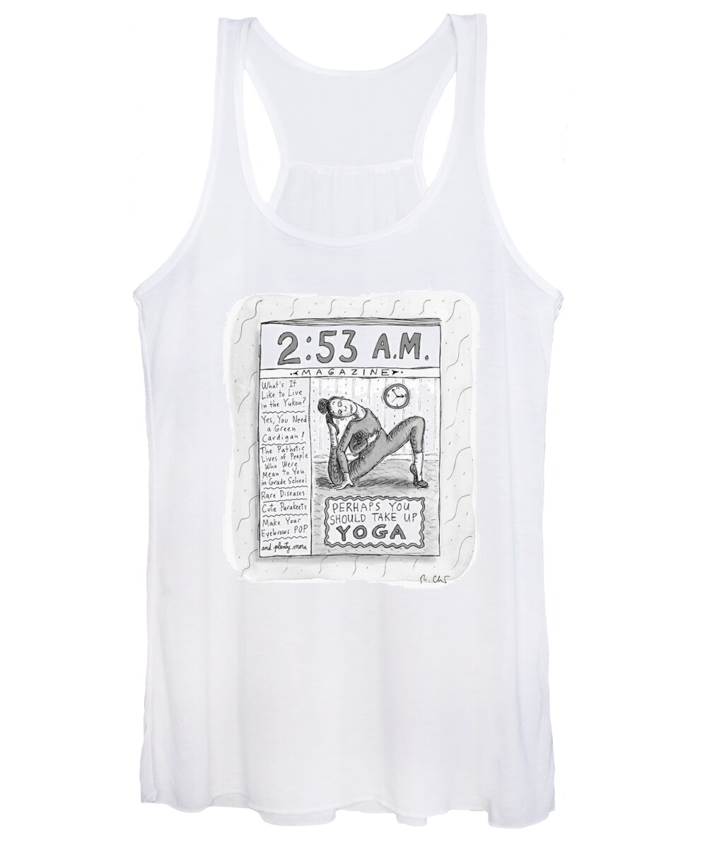 A24960 Women's Tank Top featuring the drawing New Yorker August 23, 2021 by Roz Chast