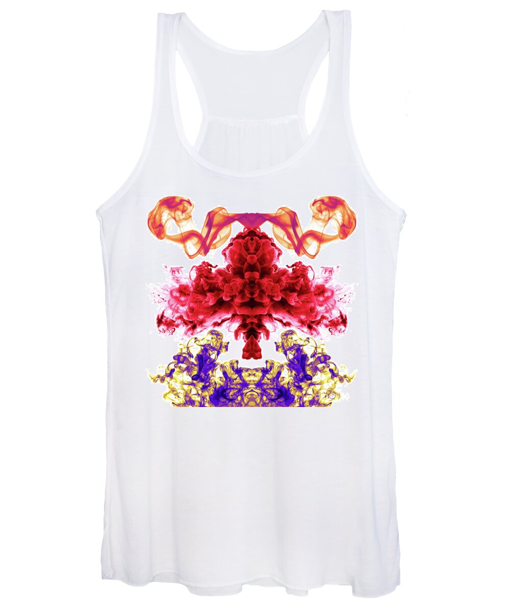 Rorschach Women's Tank Top featuring the painting Pareidolia Interrogatory by Neece Campione