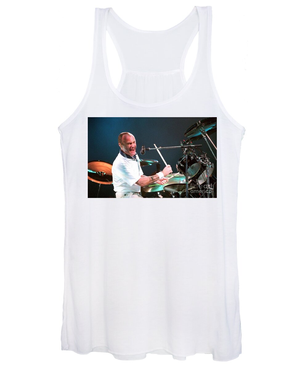 Phil Women's Tank Top featuring the photograph Phil Collins by Action