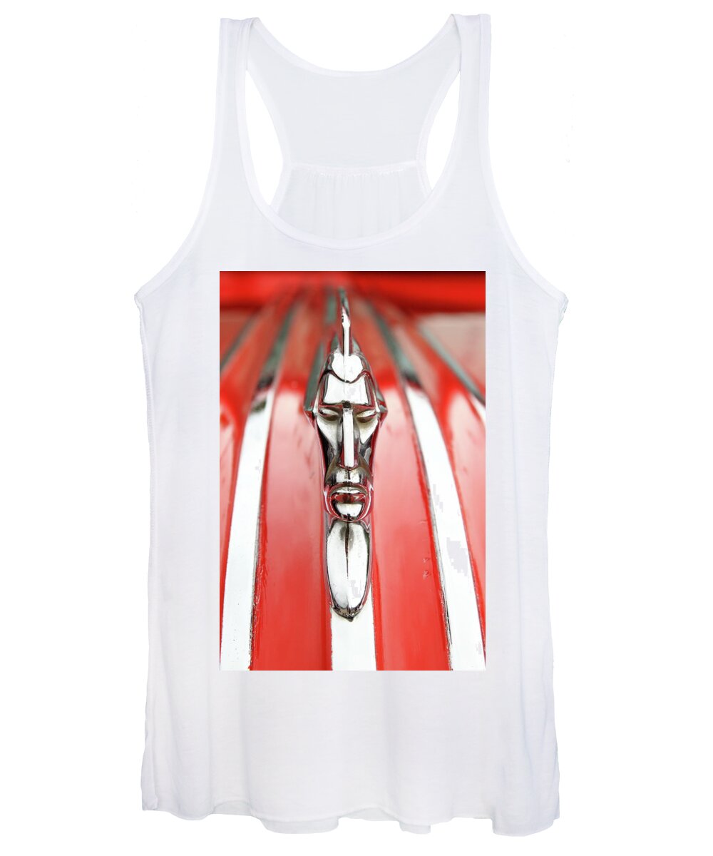 Retro Women's Tank Top featuring the photograph Pontiac Chief by Lens Art Photography By Larry Trager