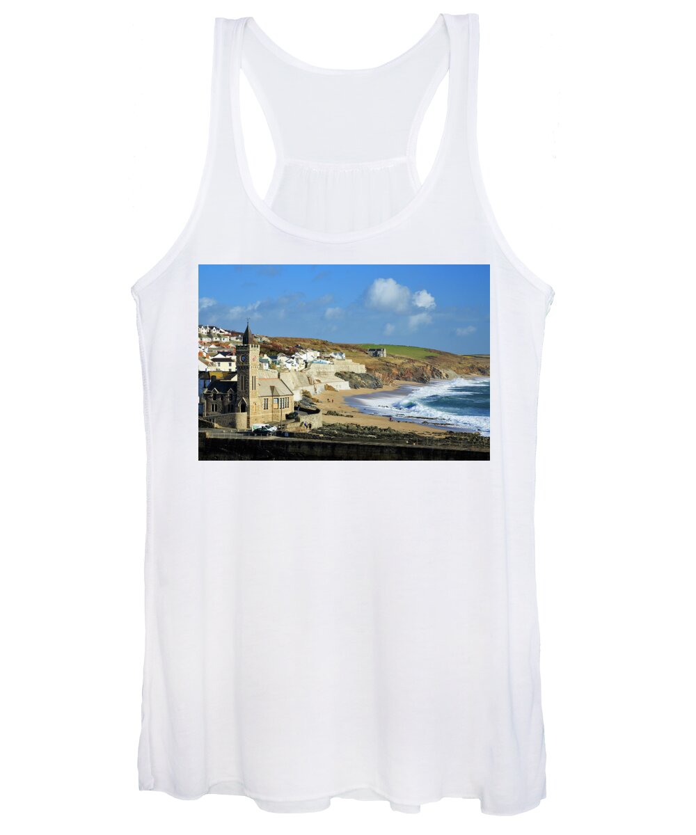 Porthleven Women's Tank Top featuring the photograph Porthleven by Ian Middleton