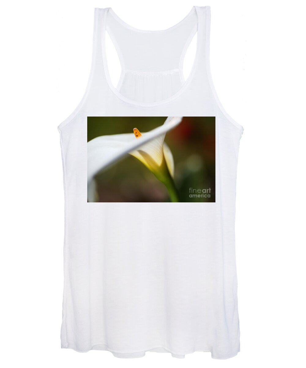 Zantedeschia Aethiopica Women's Tank Top featuring the photograph Proud Lily by Joy Watson