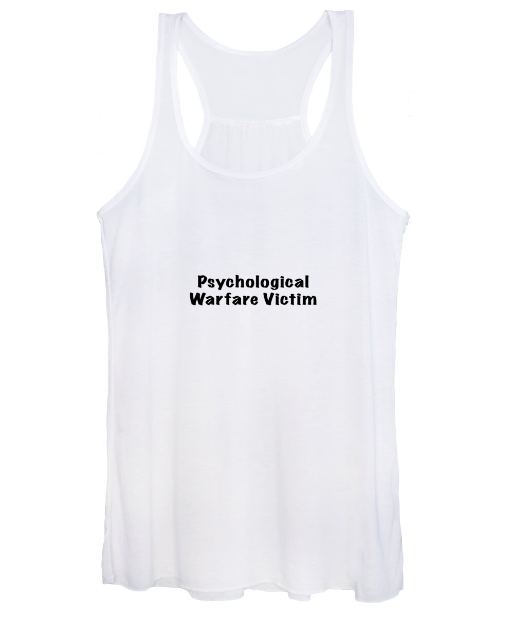 Face Mask Women's Tank Top featuring the photograph Psychological Warfare Victim by Mark Stout