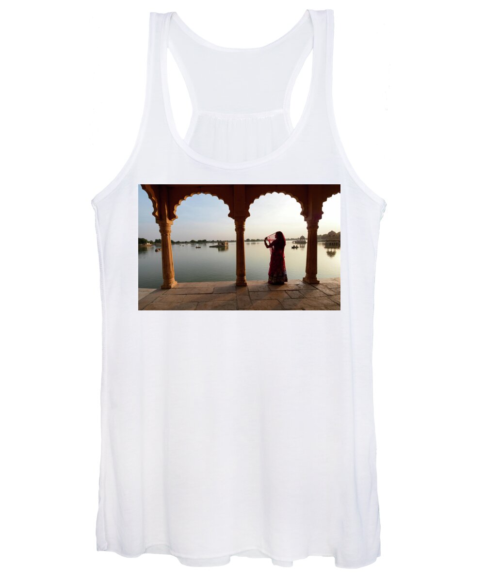 Rajasthan Women's Tank Top featuring the photograph Serendipity - Rajasthan Desert, India by Earth And Spirit