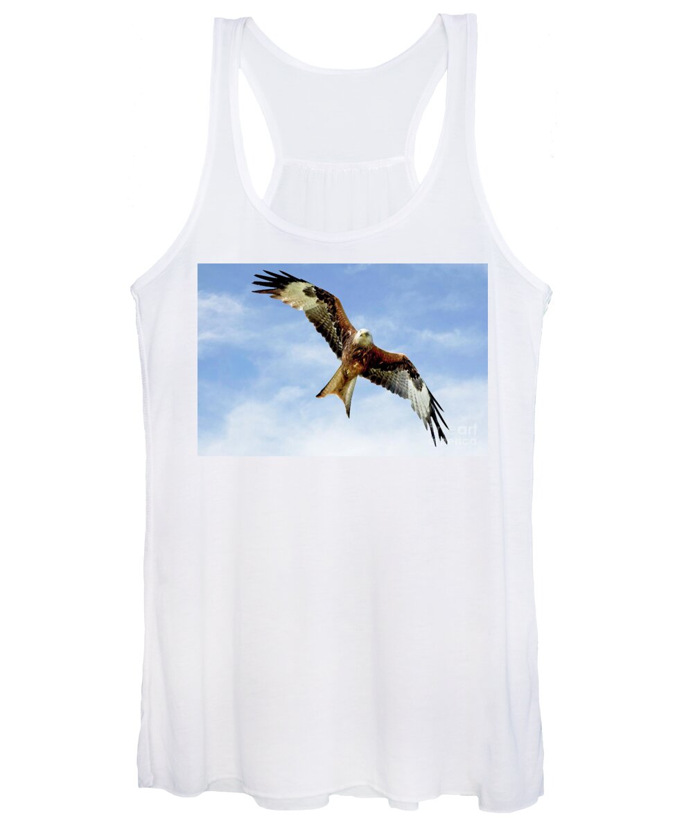 Red Kite Women's Tank Top featuring the photograph Red Kite Bird by Martyn Arnold