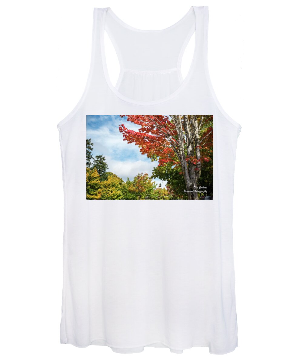 Red White And Blue Women's Tank Top featuring the photograph Red, White, and Blue by Tom Cochran