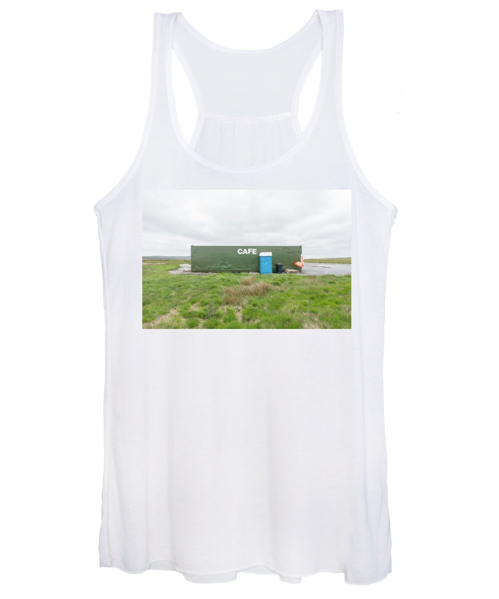 New Topographics Women's Tank Top featuring the photograph Remote Dining by Stuart Allen