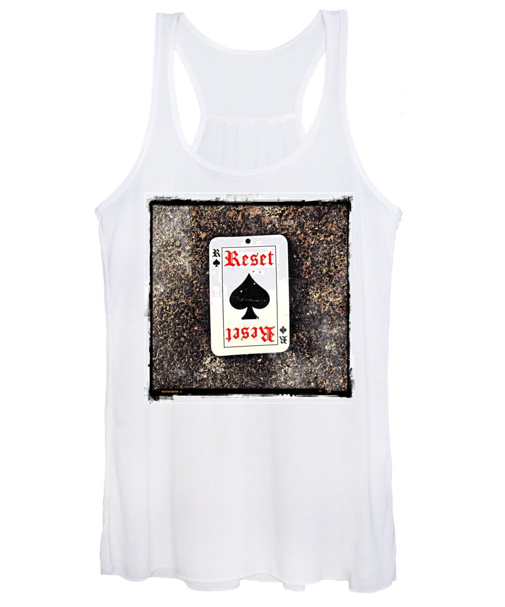 Collage Women's Tank Top featuring the digital art Reset by Tanja Leuenberger