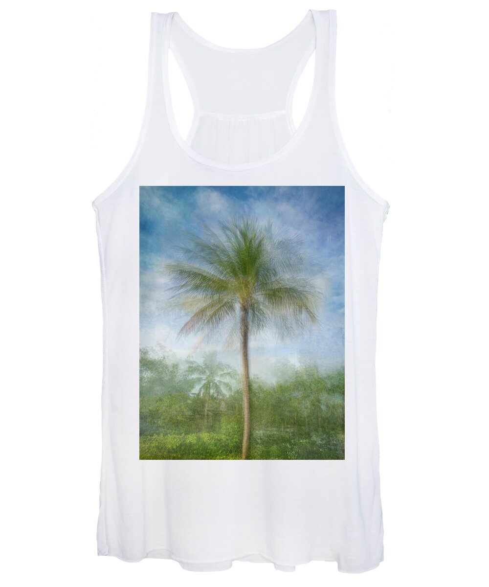 Wall Art Women's Tank Top featuring the photograph Sacred Palm a by Louise Lindsay